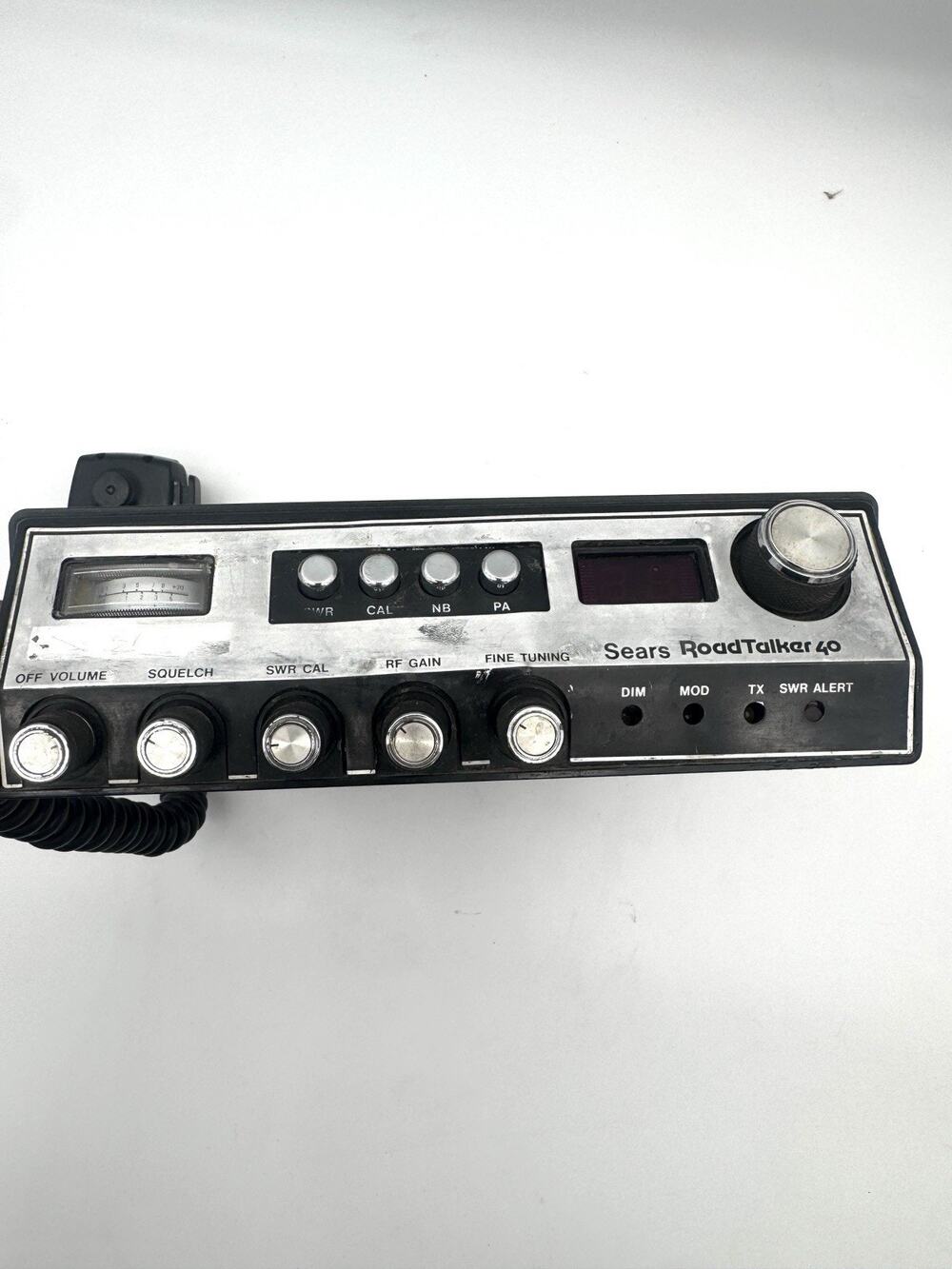 Vintage Sears RoadTalker 40 CB Radio CM-6200S With Microphone – Untested